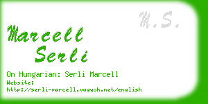 marcell serli business card